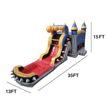 JumpOrange Rocker Commercial Bounce House Water Slide with Pool Rocker Titan