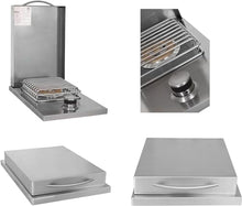 BLAZE BBQ Outdoor Package 8 of 32" LTE Built-in Natural Gas Grill, Drop-in Single Side Burner, 32" Door & Two Drawers Combo, 20" Compact Refrigerator, Grill Cover, Rotisserie Kit, and Accessories