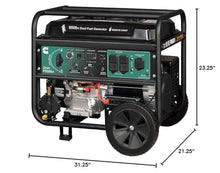 Cummins Onan P9500df Dual Fuel Portable Generator, 9500W, Electric Start