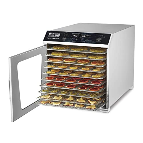 Waring Commercial Food Dehydrator WDH10 10 Tray Natural