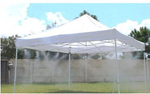Mid Pressure Mist Tent - Outdoor Cooling System - With 200 PSI Misting Pump for effective misting - Residential, Outdoor Events, Construction Sites (10' X 20' - 30 Nozzle System)