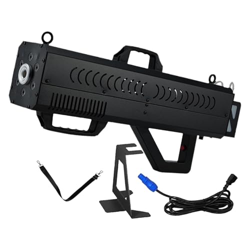 menglanchang Portable Fog Machine,1500w Handheld Smoke Machine with Strap/Stand, Long Range Fogger Haze Maker for Indoor Outdoor Halloween Party Cosplay,High Output Smoke Machine Black
