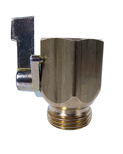 Garden Hose Shut Off Valve - Brass Shutoff Valve (Pack of 6)