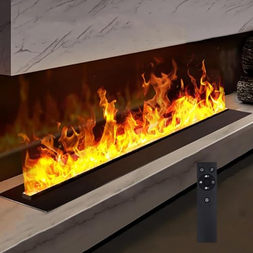 XYWGBMS 3D Water Vapor Decorative Fireplace with Realistic Mist Flames, Touchable Atomized Flame, Ultra-Thin Panel for Home Decoration,Remotecontrol-700mm