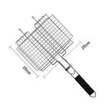 Titanium Barbecue Grill Outdoor Barbecue Net Picnic BBQ Plate Kitchen Barbecue Accessories Durable Kitchen Tool with Handle