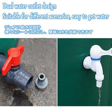 GPDJHRTI Rainwater Barrels, Made of PVC Fabric, Not Easy to Deform Or Age(Green,1000L)