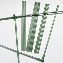 EVANEM 36” (90cm) Length Plant Stakes Gardening Pillar Plastic Coated Steel Pipe, for Supporting Climbing Plants Flowers and Vegetables(100pcs 8 X 900 mm)