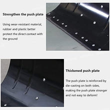 Snow Shovel with Wheels Heavy-Duty Rolling Snow Pusher with Adjustable Handle and Push Plate Non-Slip Wheels Rolling Snow Plow for Snow Removal Road Snow Removal Tool Snow Pusher