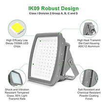OSTEK 100W Explosion Proof LED Flood Light 13000LM 5000K, Class I Division 2 Hazardous Location Light, UL1598A Marine Grade, IP66 Waterproof Industrial Lighting for Oil Gas, Chemical Plant, Warehouse