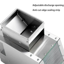 XURUIUS Electric Bird Feed Blown Shell Splitter,Grain Cleaning Winnower Machine,Adjustable Speed,Stainless Steel,for Millet