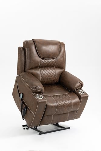 FANYE Electric Power Lift Chair with Massage and Heat Brown F