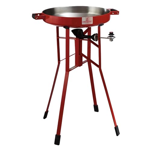 FIREDISC Original 380 Tall Outdoor Portable Propane Cooker in Fireman Red TCGFD22HRR, Camping, Backpacking, and Camping Grill, Single Burner Stove and Tailgate Essential