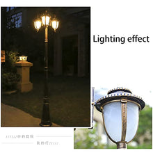 Post Lights Outdoor Lamp Post Lights Outdoor, Lamp Post Lights Outdoor, 320cm Outdoor Triple-Head Classic Lamp Post Light, Garden Pole Street Light,Thick Aluminum lamp Body, White Glass lampshade