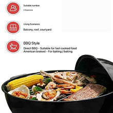 MZGYYD Portable Kettle Charcoal Grill,BBQ Grill with Temperature Control, Two Wheels for Outdoor Picnic Patio Backyard Camping