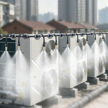 Cooling Spray Kit for Air-Conditioner Outdoor Units, 360 Degree Rotating Nozzle Mist System, Heat Dissipation Sprinkler Irrigation Equipment