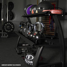 Valor Fitness Kettlebell Storage Rack 2 Tier Levels Heavy Duty Weight Holder Organize Gym Equipment BG-23