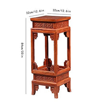 GHJUMKFDF Flower standWooden Vase Stand, Plant Stand, Plant Shelf, Indoor Outdoor Flower Rack Holder, Display Storage Shelves for Patio, Garden, Balcony, Yard, Bonsai, Pedes