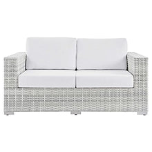 Modway EEI-4306-LGR-WHI Loveseat Light Gray White