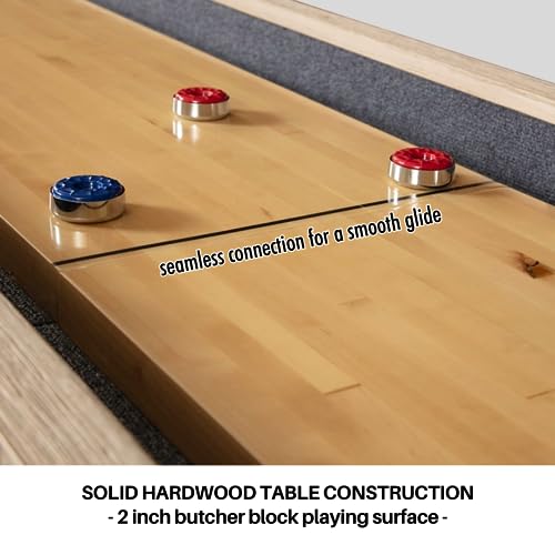 Freetime Fun 12 FT Shuffleboard Table Rustic Oak