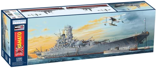 Generic Gallery 1/200 IJN Yamato WW2 Battleship Kit Grey Plastic