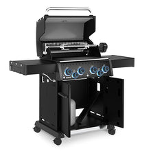 Broil King 674144 Baron 490 Pro Shadow 4-Burner Pellet Ready Propane Gas Grill in Black with Side Burner and Rear Rotisserie Burner