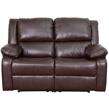 Flash Furniture Harmony Series Brown LeatherSoft Loveseat with Recliners