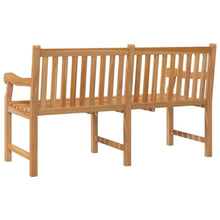 Owoxanthellate 59" Extra Heavy Teak Wood Garden Bench Light Brown Rustic Outdoor Seating for Patio Porch Park Weather-Resistant Solid Wood 3-Person Long Seat