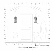 Livex Lexington 3 Light Outdoor Wall Lantern Natural Brass