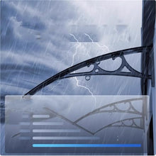 SPXTOM Outdoor Protection Hollow Shee, Entryway Awning, Polycarbonate, Window Awnings with Bracket, UV Rain Snow Sunlight, Easy to Assemble, for Porch/Patio/Deck(B,60 * 400cm)