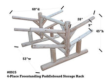 Log Kayak Rack 4 Place Paddle Board Storage Rack Canyon Brown
