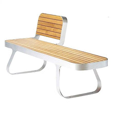 Park Patio Seat Outdoor Garden Park Bench with Backrest, Outdoor Leisure Bench with Hardwood Slats Steel Frame, Modern Outdoor Bench for Streets, Courtyards, Parks, Schools Outdoor Furniture Seating(2