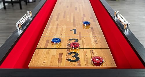 Hathaway Avenger Shuffleboard 9-Foot for Family Game Rooms Black