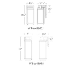 Modern Forms Two if By Sea 25in Indoor or Outdoor Wall Light 3000K in Black
