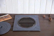 CKG Cast Iron Stove Kazan Kitchen Flange Oven Rings BBQ Grill Flat Pan for Cooking, Simmer Plate for Gas Burners 21x21 inches, Iron Heat Diffuser