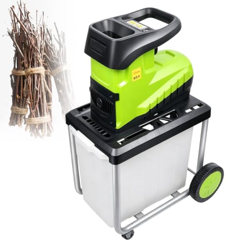 GLBMXDD Electric Wood Chipper, 2800W Wood Branch Shredder