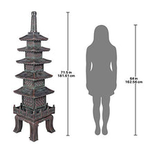 Design Toscano Nara Temple Pagoda Garden Statue 71 Inch Verdigris