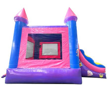 Pogo Bounce House Deluxe Pink Inflatable Bounce House with Slide and Water Pool