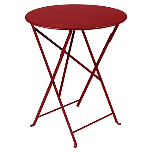 Fermob Bistro 24" Round Table - Chili Red