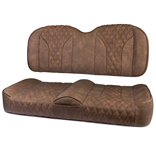 MODZ FS2 Custom Golf Cart Front Seat for EZGO RXV 2008-Up Double Diamond Brown