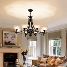 Machine Ceiliceiling Light Indoor Ceiling Mount Ceiling Light European Wrought Iron Chandelier Living Room Bedroom Study Ceiling Lamp Pendant Lighting Ceiling Light Cover
