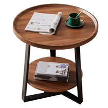 NRFJFOP Small Family Living Room Tea Table Household Round Edge Homestay Hotel Sofa