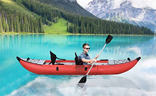 PRODCA Inflatable Kayak Set with Paddle & Air Pump, Portable Deluxe Tandem 2 Person Kayak