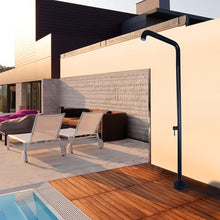 HUXUZYDY Outdoor Rain Shower with Swivel Adjustable Head for Backyard Poolside Spa Black,