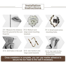 Lion Head Wall Hanging Fountain Sprayer, Nozzle Golden Garden Water Spray, Sculpture Head, Outdoor Watering Decoration Accessories for Office, Bedroom, Pond(Gold,80x95x32cm)