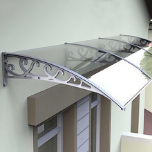 Transparent Outdoor Canopy - UV Protection Rain Shelter for Doors & Windows, Porch Shade & Patio Roof Cover, 100X450cm (39inX177in) - Perfect for Sun & Rain Protection