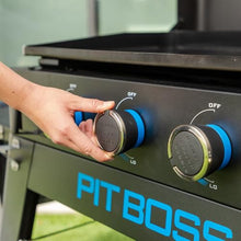 Pit Boss 4-Burner Propane Gas Non-Stick Ceramic Coated Rust-Resistant Portable Lift-Off and Stationary Griddle Grill with Hard Cover, 647-Sq. In. (35" L x 18" W) Cooking Space, 46,000 BTU, Black