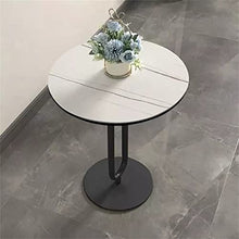 Iron Plate Side Table Corner Table Living Room Small Coffee Table Marble Small Round Table Sofa Balcony Small Table (D 45 * 55cm)