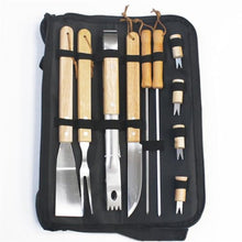 Stainless Steel Barbecue Tool Set Outdoor Clip Brush Fork Shovel BBQ Combination