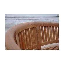 Anderson Teak Patio Lawn Garden Furniture Curve 3 Seater Bench Extra Thick Wood
