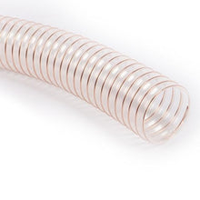 PU Polyurethane Air Duct, Clear Flexible Ducting Collector Hose with Steel Wire Helix, PU Dust Collection Hose for Shop Vac/Sander/Auto Shop(3m,400mm)